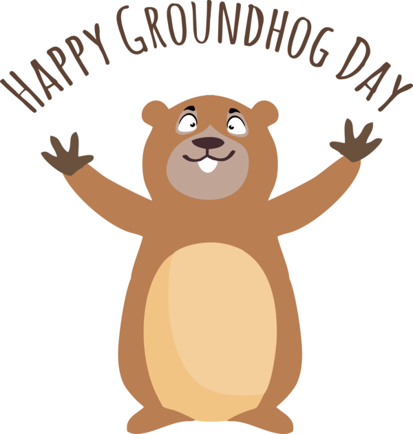 Transparent Groundhog Day Bears Beaver Rodents for Groundhog for Groundhog Day