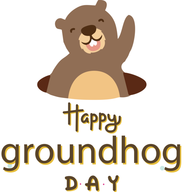Transparent Groundhog Day Bears Cat Logo for Groundhog for Groundhog Day