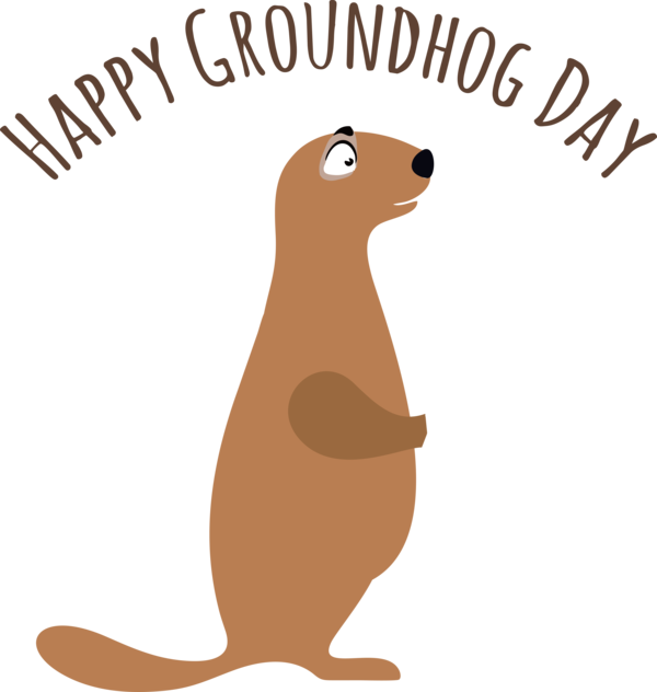 Transparent Groundhog Day Rodents Beaver Bears for Groundhog for Groundhog Day