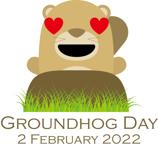 Transparent Groundhog Day Gift Cartoon Drawing for Groundhog for Groundhog Day