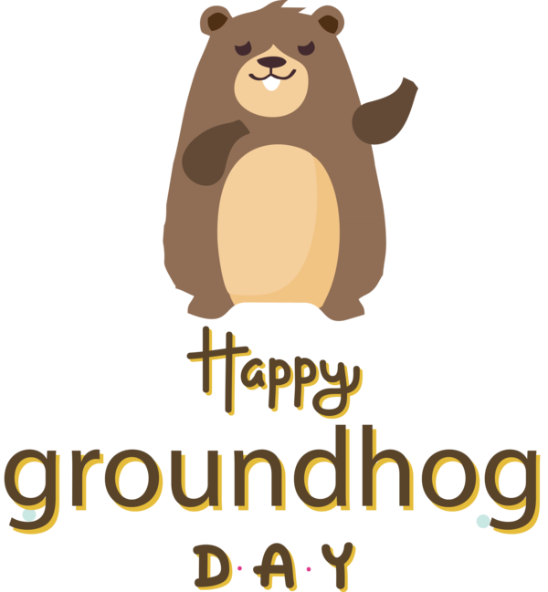 Transparent Groundhog Day Bears Human Logo for Groundhog for Groundhog Day