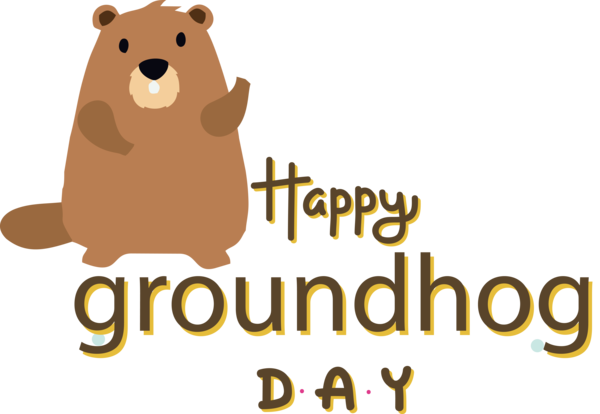 Transparent Groundhog Day Rodents Logo Dog for Groundhog for Groundhog Day