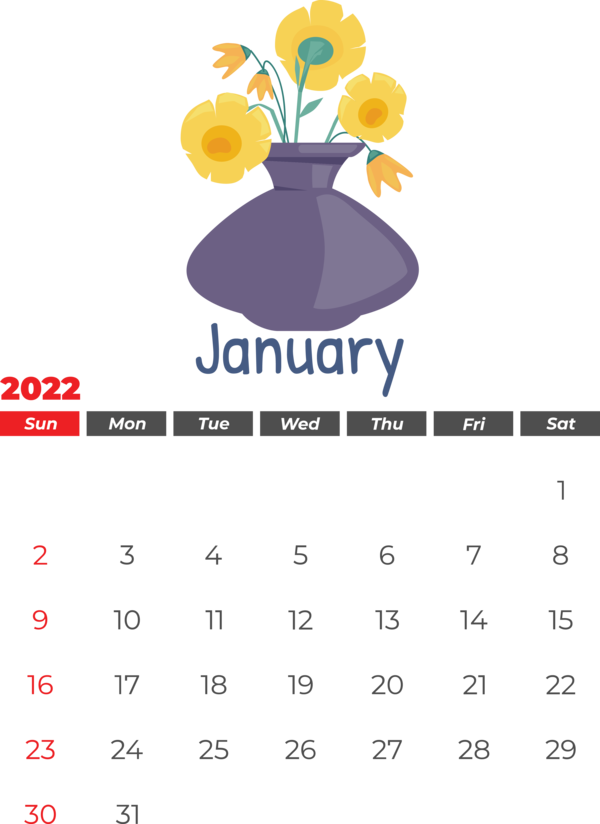 Transparent New Year calendar Flower Celebrating Motherhood for Printable 2022 Calendar for New Year