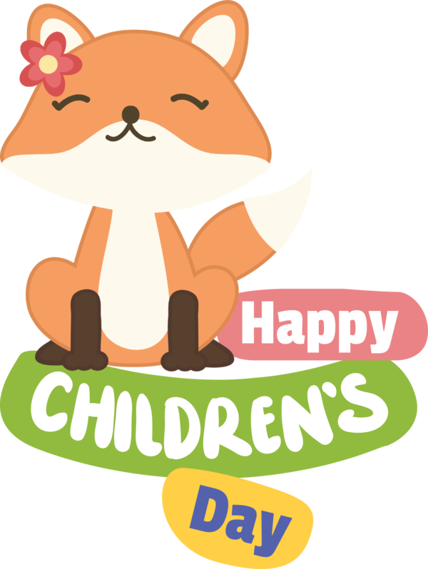 Transparent International Children's Day Logo Cartoon Dog for Children's Day for International Childrens Day