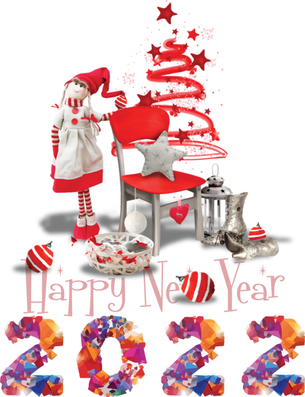 Transparent New Year Mrs. Claus Party night Christmas Day for Happy New Year 2022 for New Year