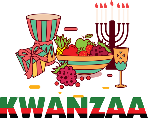 Transparent Kwanzaa Vitruvian Man Logo Painting for Happy Kwanzaa for Kwanzaa