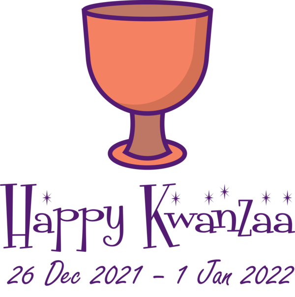 Transparent Kwanzaa Stemware Line Meter for Happy Kwanzaa for Kwanzaa