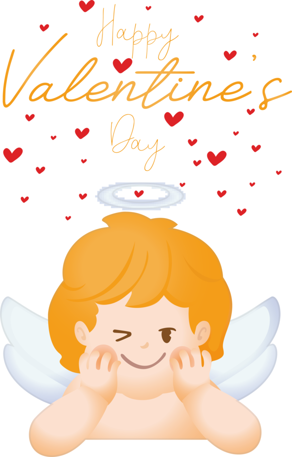 Transparent Valentine's Day Design Drawing Cartoon for Cupid for Valentines Day