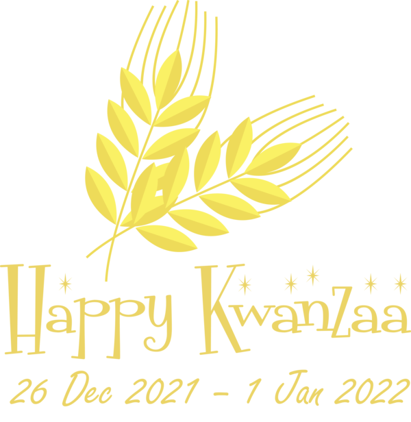 Transparent Kwanzaa Logo Leaf Yellow for Happy Kwanzaa for Kwanzaa