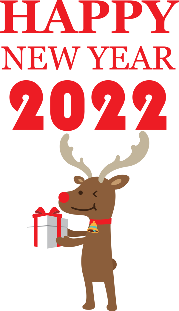 Transparent New Year Reindeer Deer University of Saskatchewan for Happy New Year 2022 for New Year