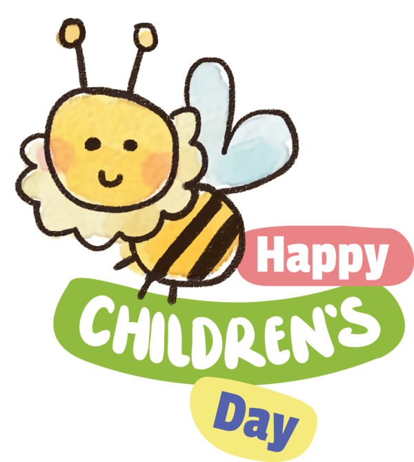 Transparent International Children's Day Insects Honey bee Bees for Children's Day for International Childrens Day