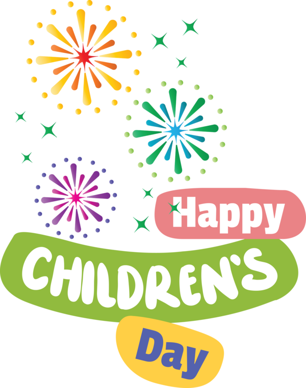 Transparent International Children's Day Logo Design Line for Children's Day for International Childrens Day