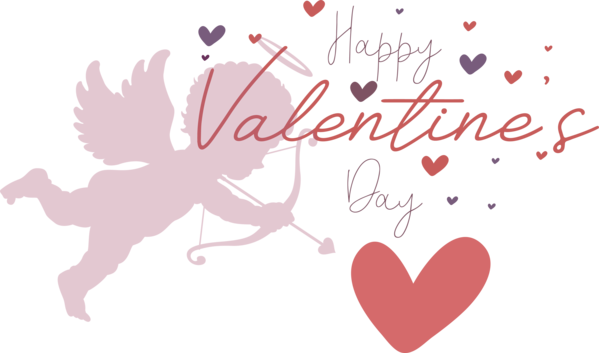 Transparent Valentine's Day M-095 Greeting Card Valentine's Day for Cupid for Valentines Day