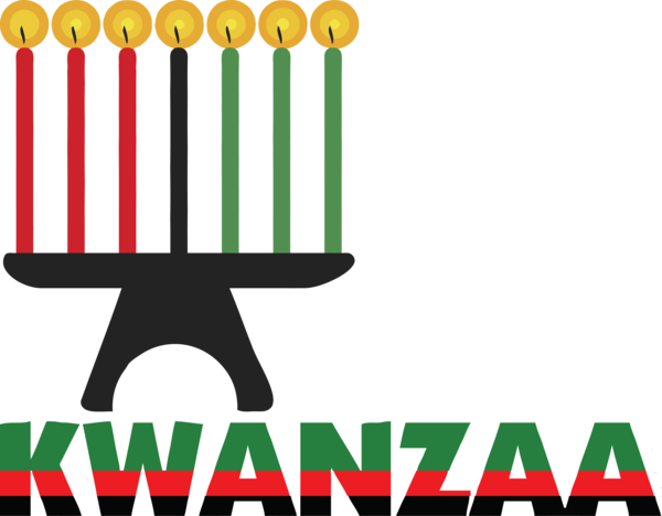 Transparent Kwanzaa Logo Human Design for Happy Kwanzaa for Kwanzaa