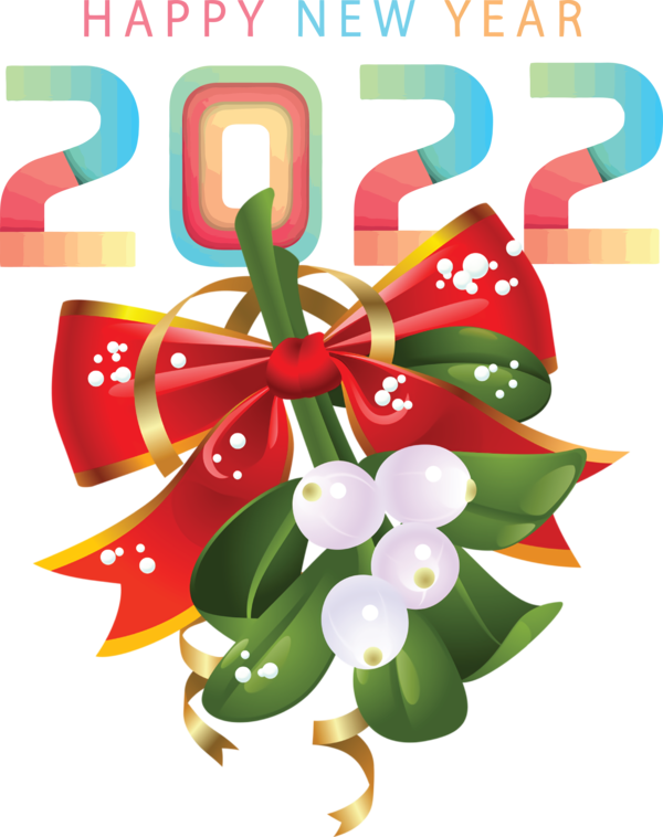 Transparent New Year Christmas decoration Christmas Day Candy cane for Happy New Year 2022 for New Year