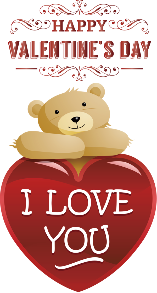 Transparent Valentine's Day Teddy bear M-095 Bears for Teddy Bear for Valentines Day