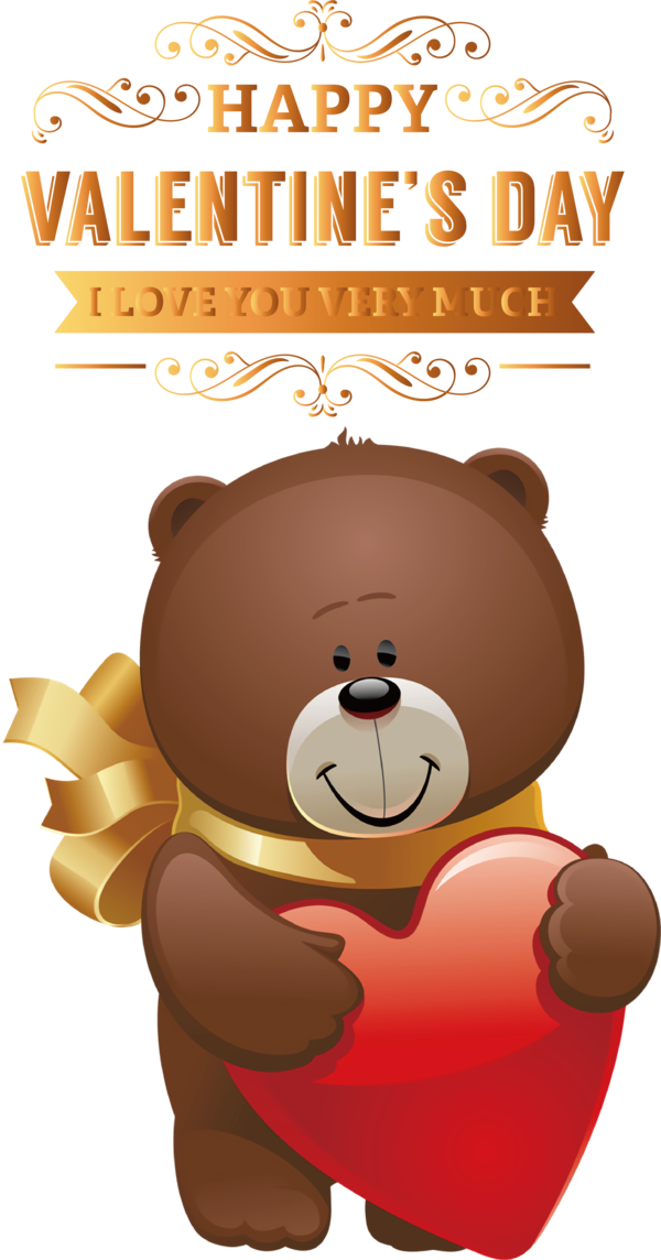 Transparent Valentine's Day Bears Teddy bear Brown bear for Teddy Bear for Valentines Day