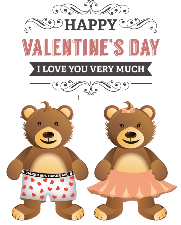 Transparent Valentine's Day Bears Cartoon Teddy bear for Teddy Bear for Valentines Day