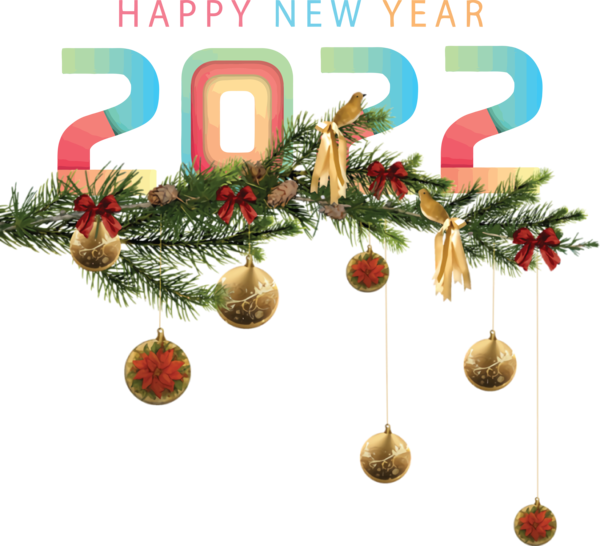 Transparent New Year Christmas Day Santa Claus Christmas Tree for Happy New Year 2022 for New Year
