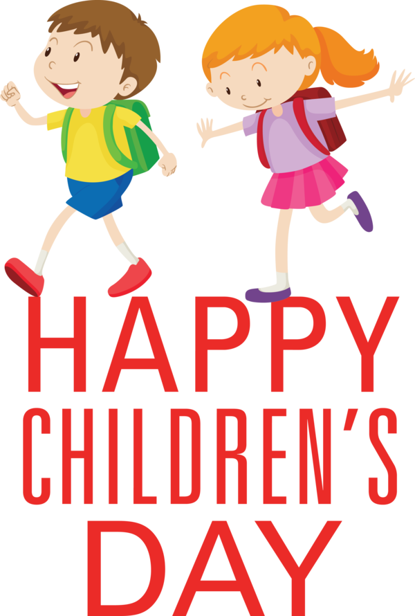 Transparent International Children's Day Human Cartoon Comics for Children's Day for International Childrens Day