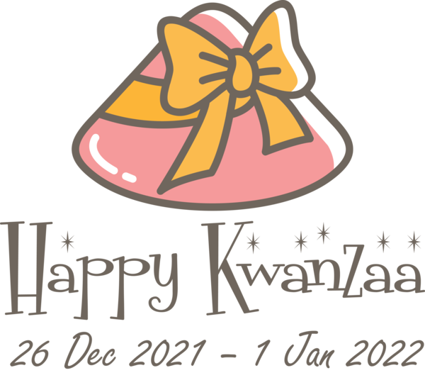 Transparent Kwanzaa Logo Line calendar for Happy Kwanzaa for Kwanzaa