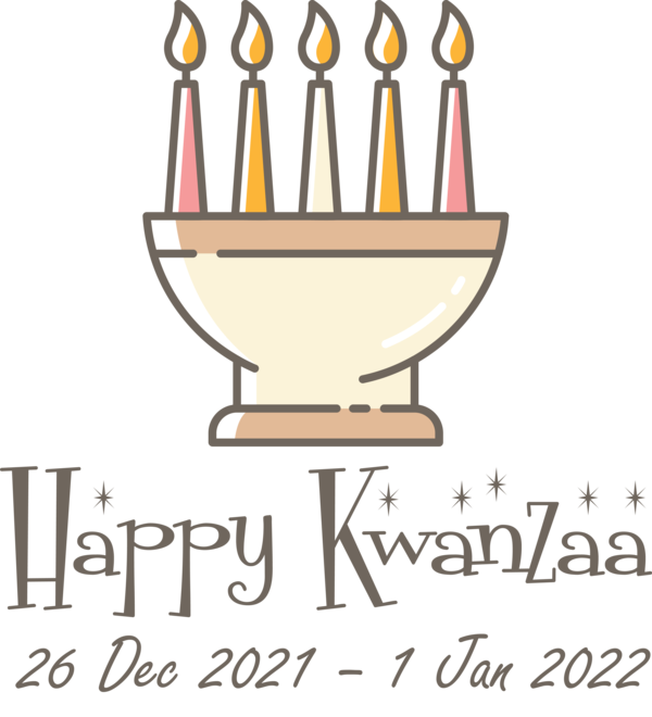 Transparent Kwanzaa Candle Holder Candle Design for Happy Kwanzaa for Kwanzaa