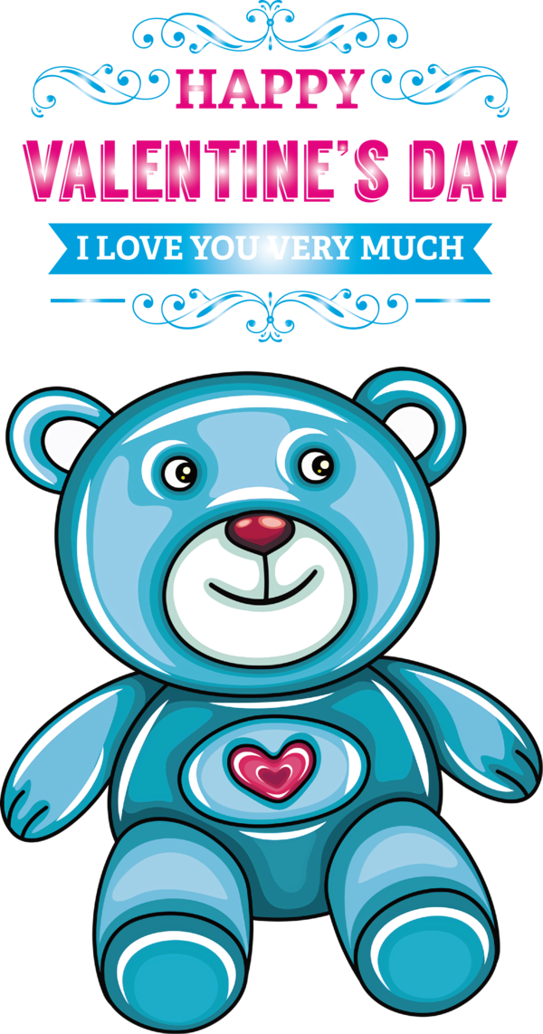 Transparent Valentine's Day Drawing  Poster for Teddy Bear for Valentines Day