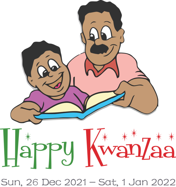 Transparent Kwanzaa Font Design Drawing for Happy Kwanzaa for Kwanzaa