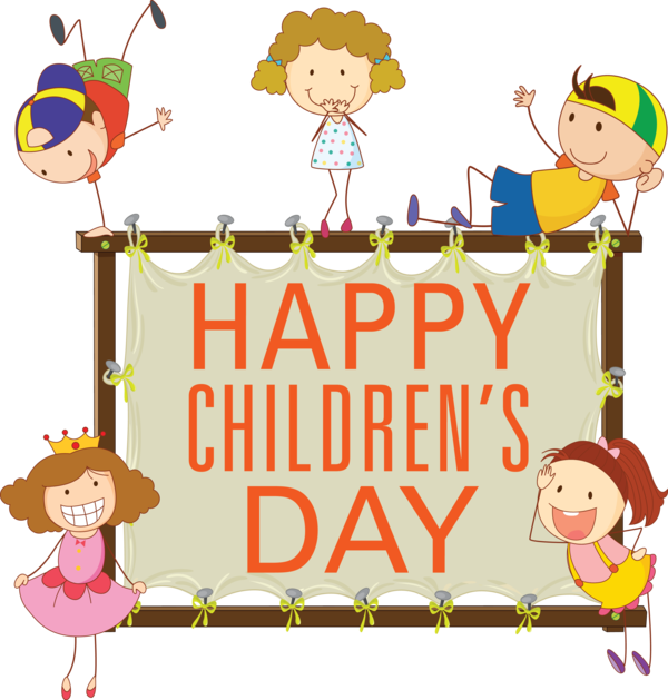 Transparent International Children's Day Design Drawing Painting for Children's Day for International Childrens Day