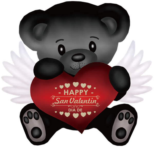 Transparent Valentine's Day GIF good Night for Teddy Bear for Valentines Day