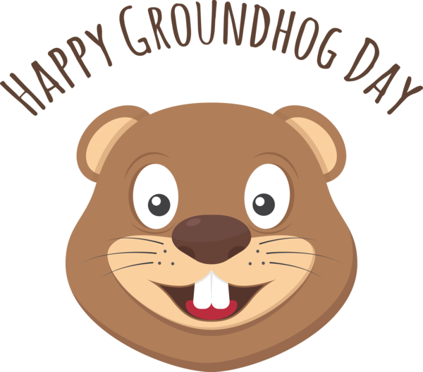 Transparent Groundhog Day Bears Beaver Teddy bear for Groundhog for Groundhog Day