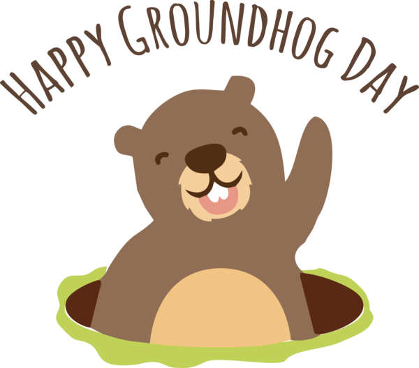 Transparent Groundhog Day Beaver Bears Dog for Groundhog for Groundhog Day