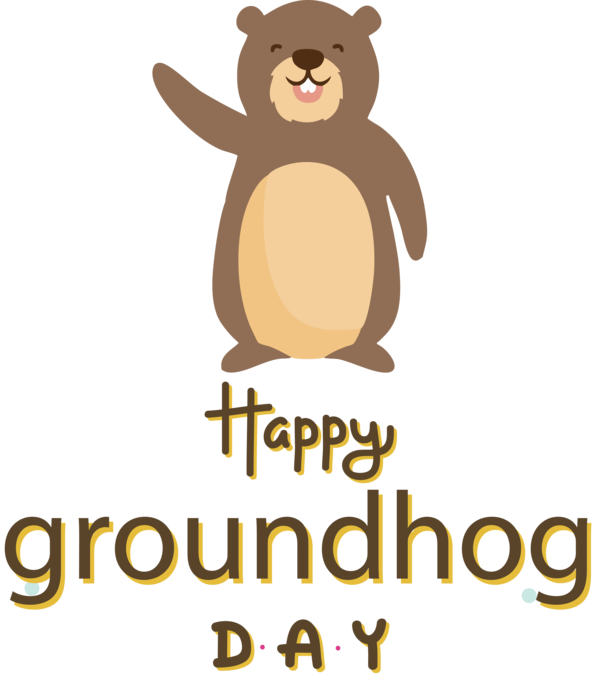 Transparent Groundhog Day Logo Dog Cartoon for Groundhog for Groundhog Day
