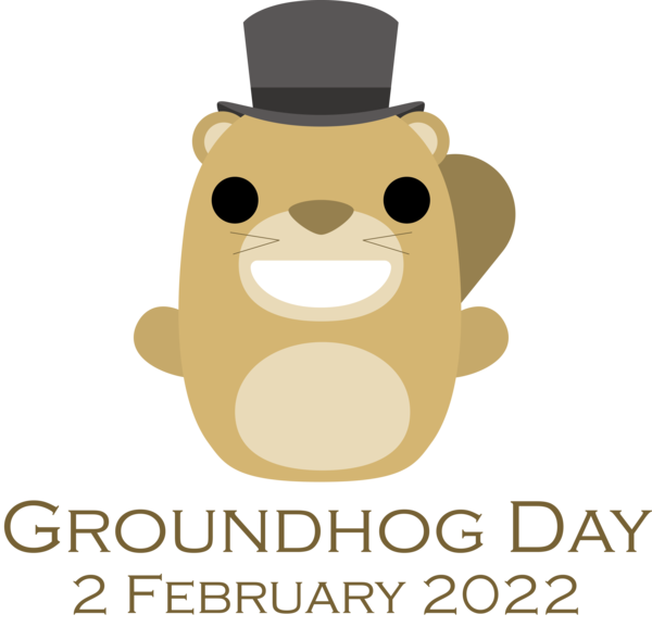 Transparent Groundhog Day Dog Cat Cartoon for Groundhog for Groundhog Day