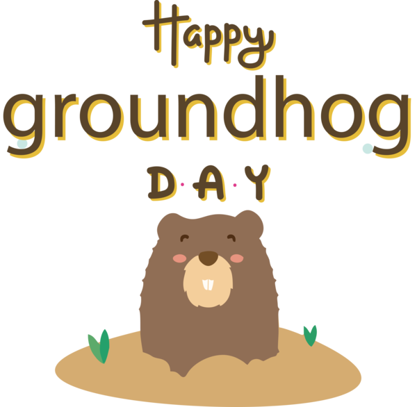 Transparent Groundhog Day Dog Snout Logo for Groundhog for Groundhog Day