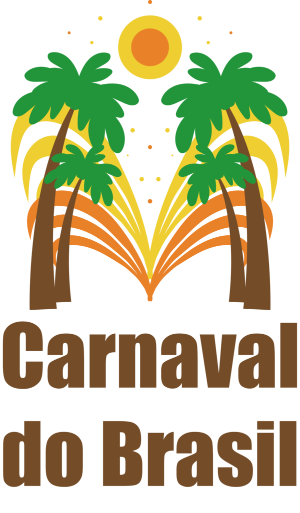 Transparent Brazilian Carnival Leaf Logo Line for Carnaval for Brazilian Carnival