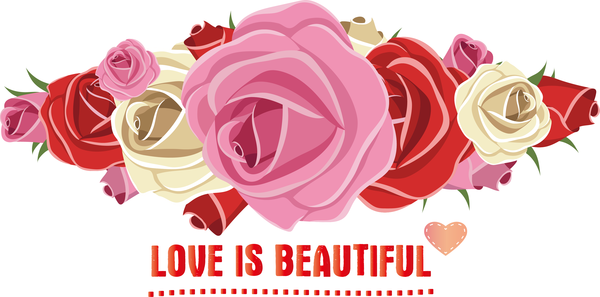 Transparent Valentine's Day Floral design 2021 Life is Beautiful Flower for Valentines for Valentines Day