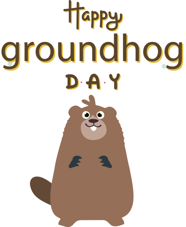 Transparent Groundhog Day Rodents Beaver Cat-like for Groundhog for Groundhog Day