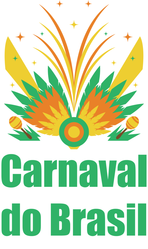 Transparent Brazilian Carnival Flower Logo Design for Carnaval for Brazilian Carnival