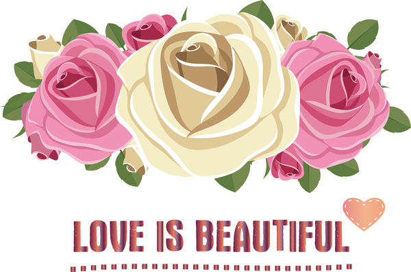 Transparent Valentine's Day Floral design Garden roses Flower bouquet for Valentines for Valentines Day