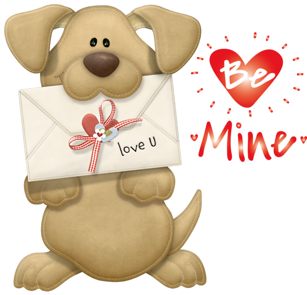 Transparent Valentine's Day Puppy Dachshund Drawing for Valentines for Valentines Day