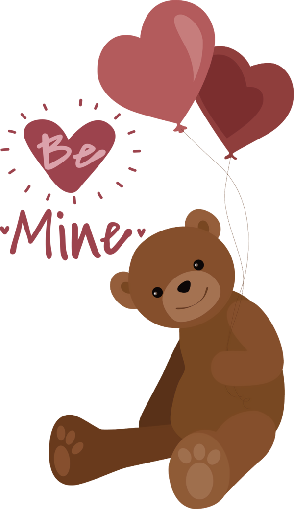 Transparent Valentine's Day Stuffed toy Teddy bear Drawing for Valentines for Valentines Day