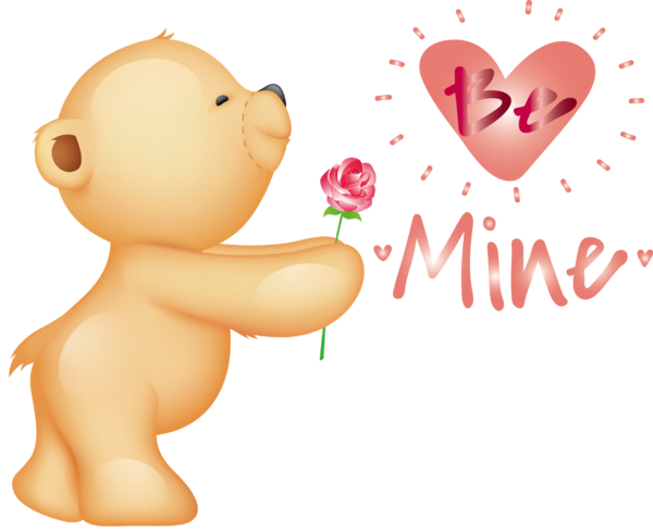 Transparent Valentine's Day Teddy bear Stuffed toy Bears for Valentines for Valentines Day