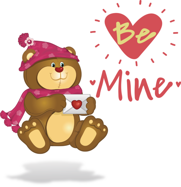 Transparent Valentine's Day Bears Teddy bear Stuffed toy for Valentines for Valentines Day