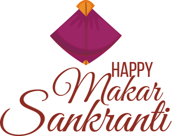 Transparent Makar Sankranti Logo Line Purple for Happy Makar Sankranti for Makar Sankranti