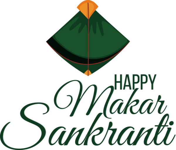 Transparent Makar Sankranti Logo Leaf Line for Happy Makar Sankranti for Makar Sankranti