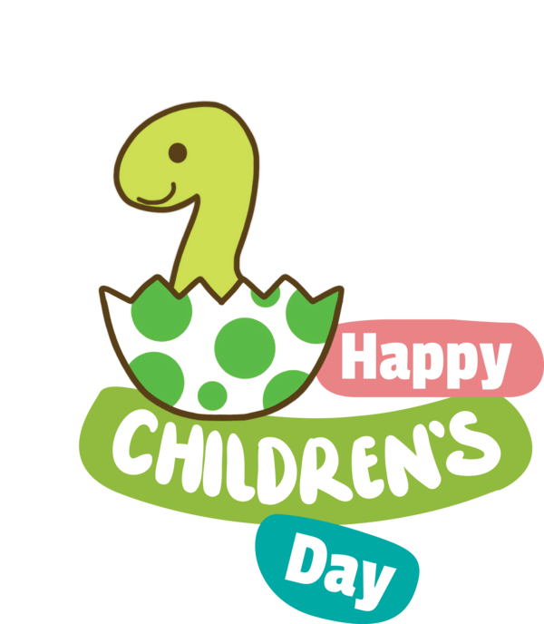 Transparent International Children's Day Logo Cartoon Line for Children's Day for International Childrens Day