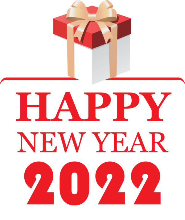 Transparent New Year Logo Line Fashion for Happy New Year 2022 for New Year