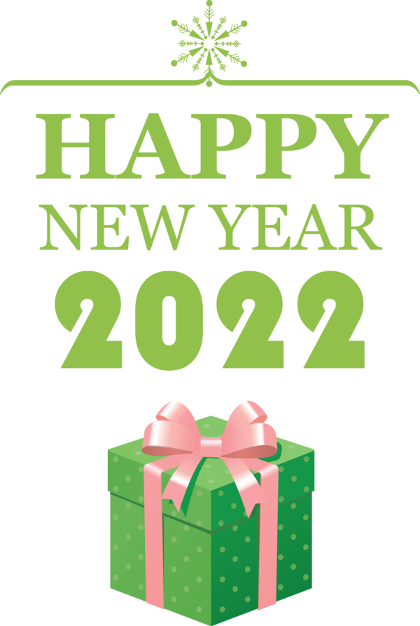 Transparent New Year Design Line Green for Happy New Year 2022 for New Year