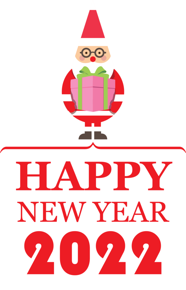 Transparent New Year Christmas Day Christmas Tree Santa Claus for Happy New Year 2022 for New Year